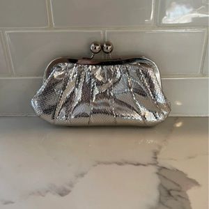 Silver Clutch Purse